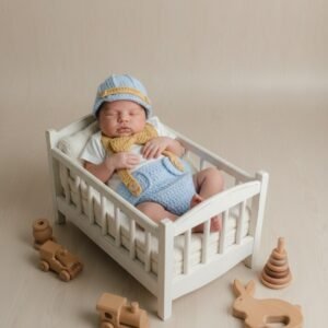 Conjunto Fantasia em Crochê, Ideal Fotografia Newborn 0-3 mêses