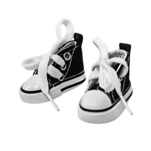 Tênis Círculo Sneakers Para Amigurumi 5x2,5cm Cor Preto