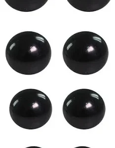 Kit 50 Olhos Preto Com Trava Amigurumi 6- 8- 10- 12- E 14mm