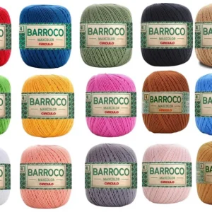 Barbante Barroco Maxcolor 4 Circulo 200g -338m 100% Algodão
