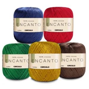 Fio Encanto Slim Circulo 240m - 100g Para Crochê E Tricô